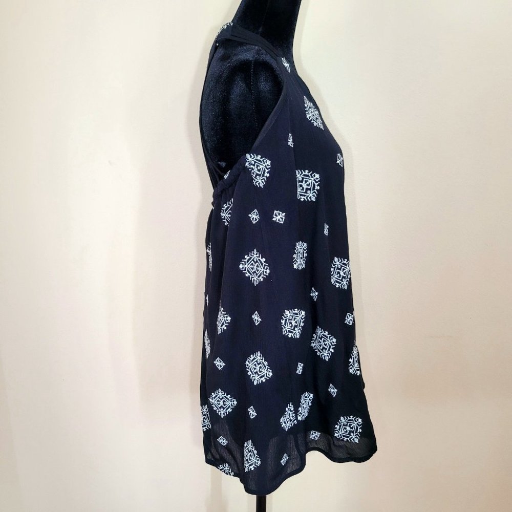 Sequin Hearts Black and White Sleeveless Dress-XS - Picture 2 of 4